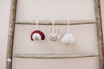 Main Sauvage - Babygym speeltje cloud - White